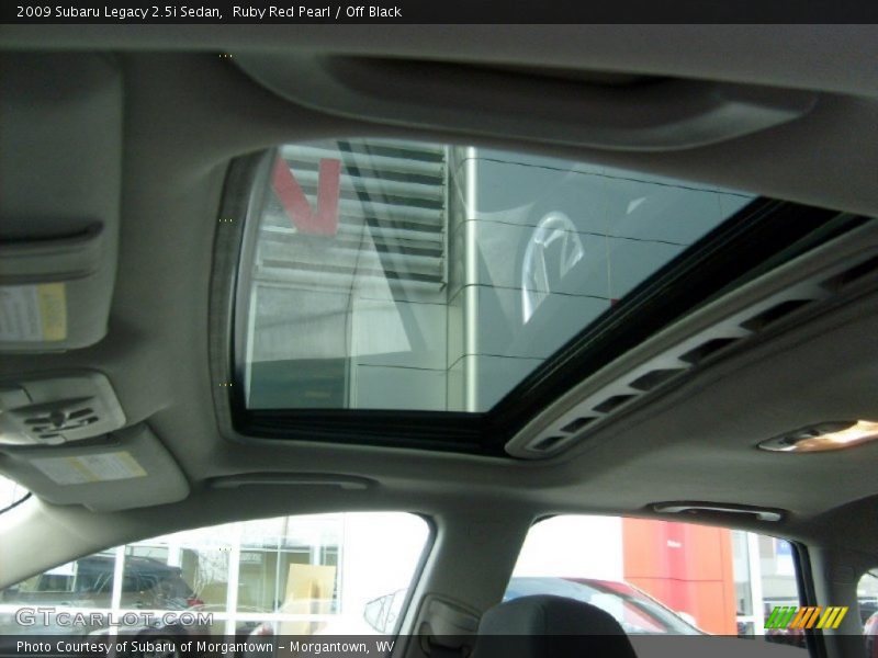 Ruby Red Pearl / Off Black 2009 Subaru Legacy 2.5i Sedan
