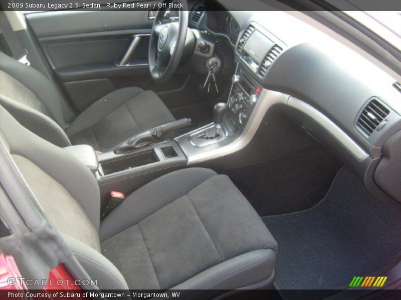 Ruby Red Pearl / Off Black 2009 Subaru Legacy 2.5i Sedan
