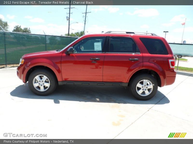 Toreador Red Metallic / Charcoal Black 2012 Ford Escape XLT