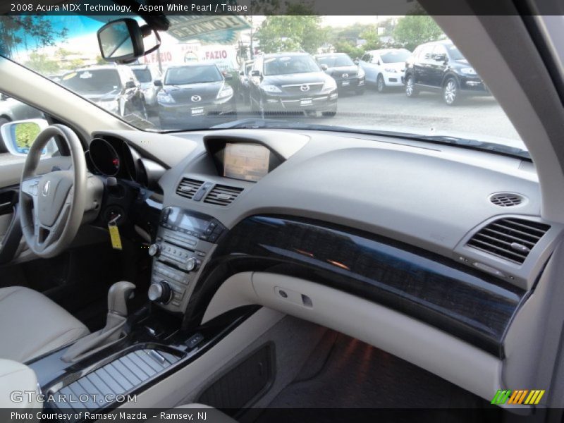 Aspen White Pearl / Taupe 2008 Acura MDX Technology