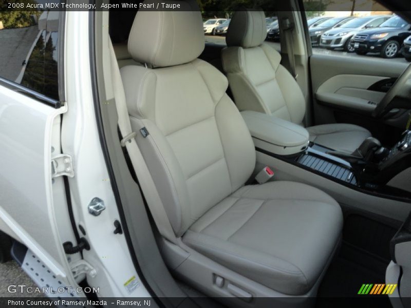 Aspen White Pearl / Taupe 2008 Acura MDX Technology