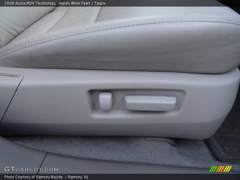 Aspen White Pearl / Taupe 2008 Acura MDX Technology