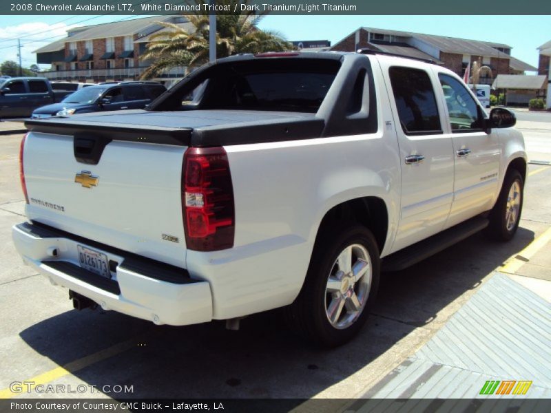 White Diamond Tricoat / Dark Titanium/Light Titanium 2008 Chevrolet Avalanche LTZ