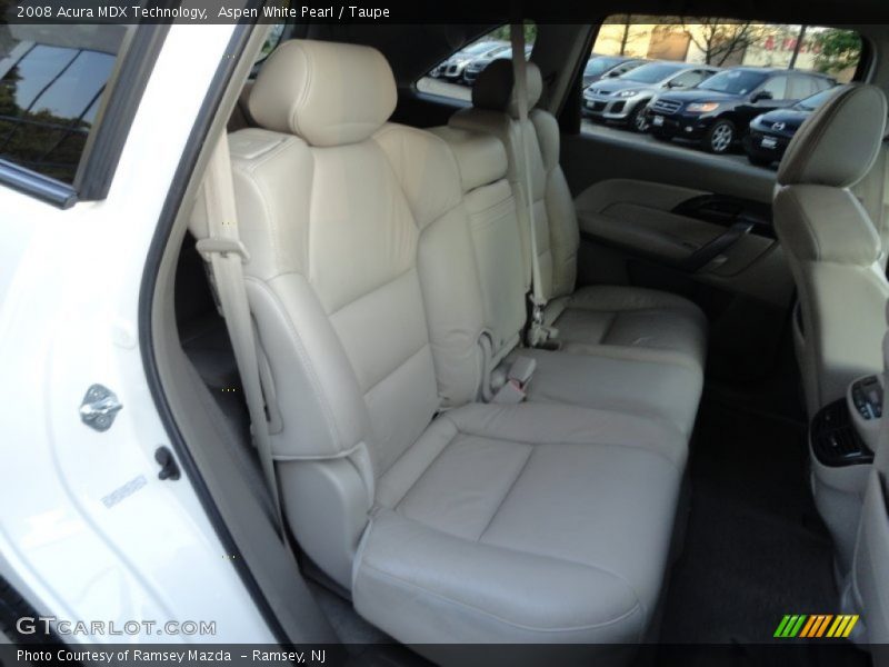 Aspen White Pearl / Taupe 2008 Acura MDX Technology