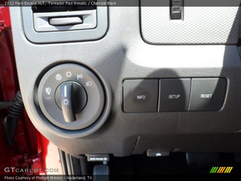 Controls of 2012 Escape XLT