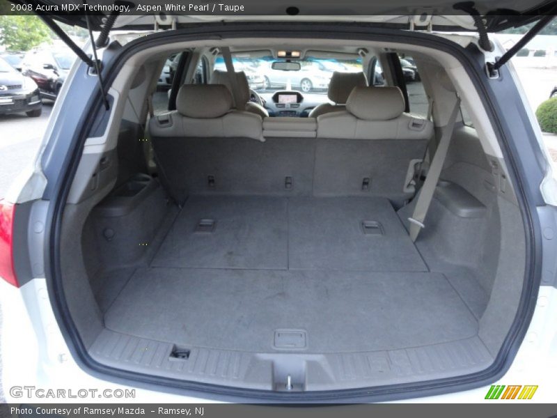 Aspen White Pearl / Taupe 2008 Acura MDX Technology