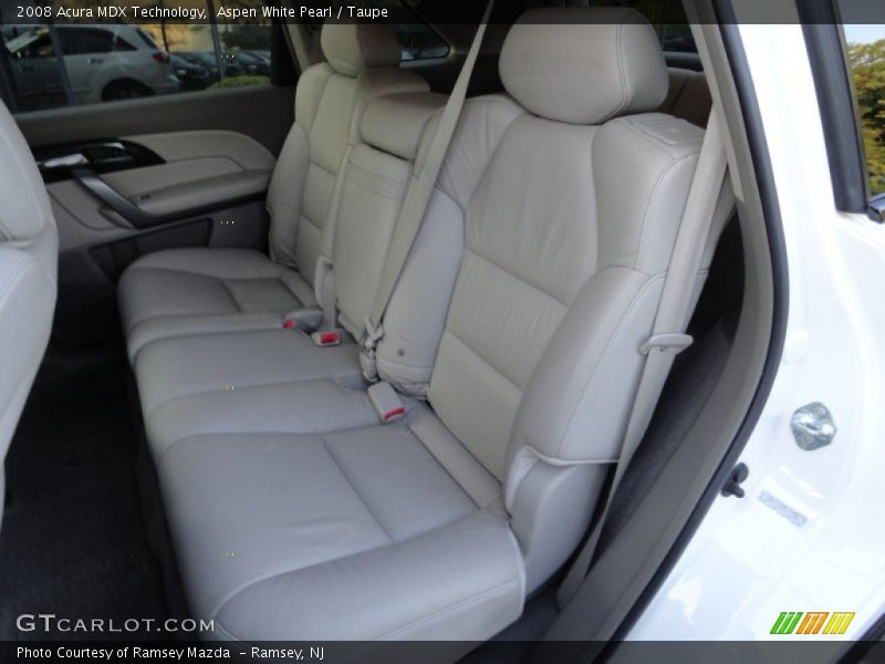 Aspen White Pearl / Taupe 2008 Acura MDX Technology