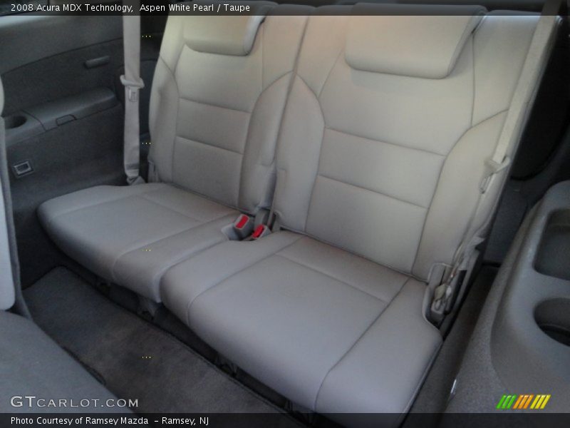 Aspen White Pearl / Taupe 2008 Acura MDX Technology