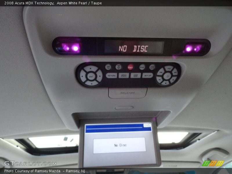 Aspen White Pearl / Taupe 2008 Acura MDX Technology