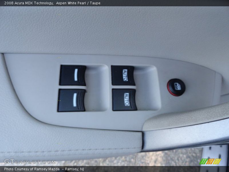 Aspen White Pearl / Taupe 2008 Acura MDX Technology