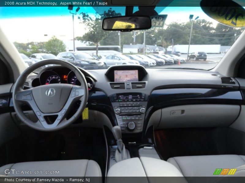 Aspen White Pearl / Taupe 2008 Acura MDX Technology
