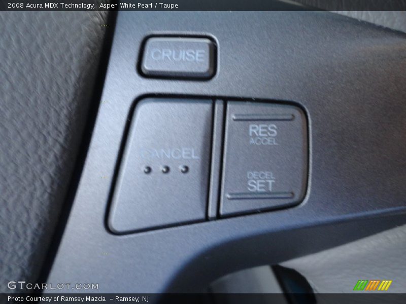 Aspen White Pearl / Taupe 2008 Acura MDX Technology
