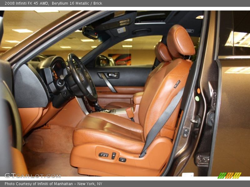  2008 FX 45 AWD Brick Interior