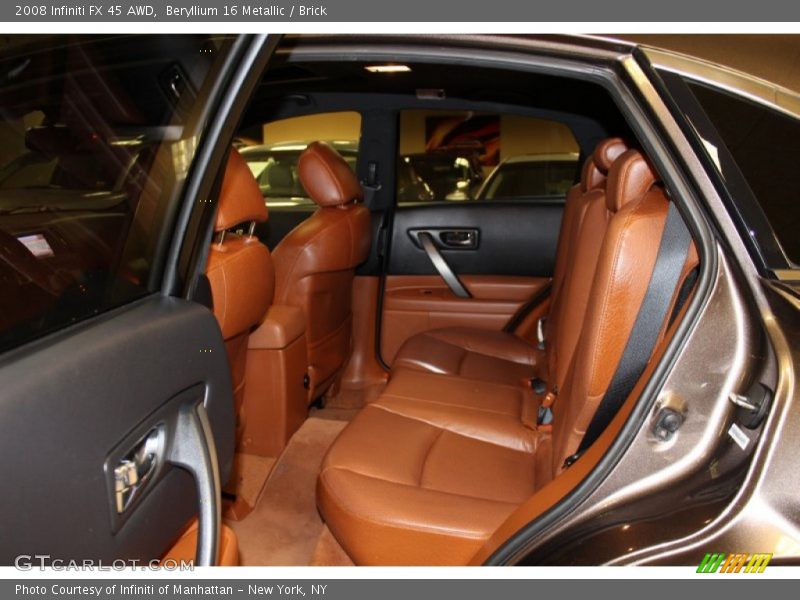  2008 FX 45 AWD Brick Interior