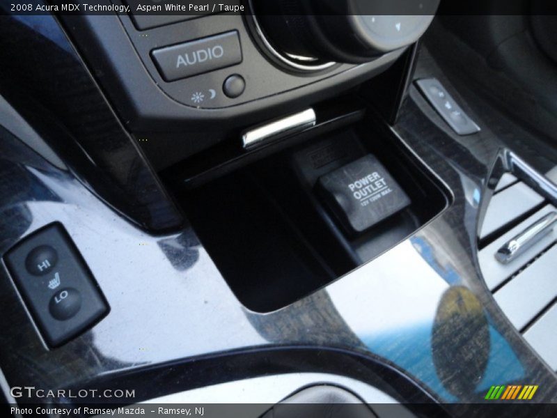 Aspen White Pearl / Taupe 2008 Acura MDX Technology