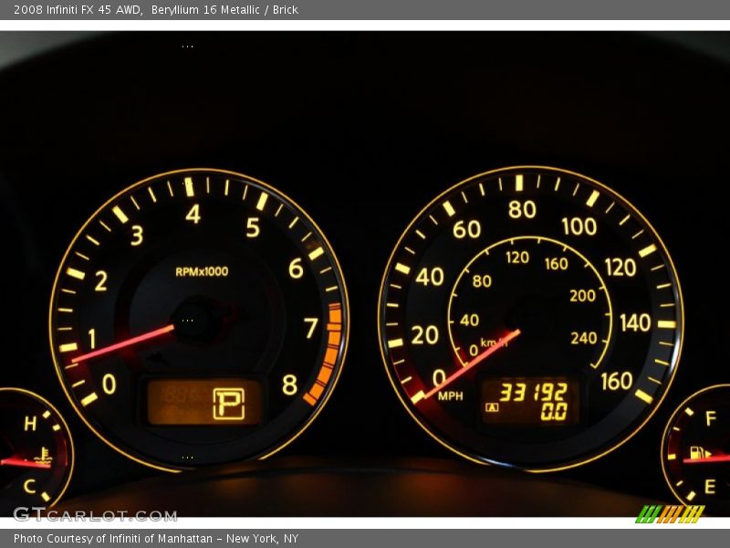  2008 FX 45 AWD 45 AWD Gauges