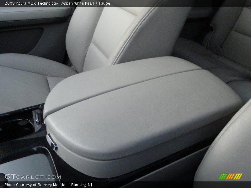 Aspen White Pearl / Taupe 2008 Acura MDX Technology