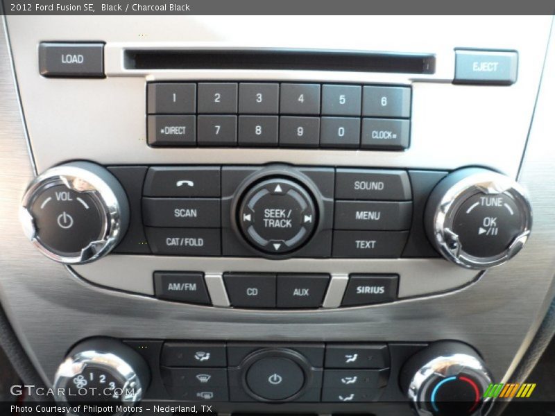 Black / Charcoal Black 2012 Ford Fusion SE