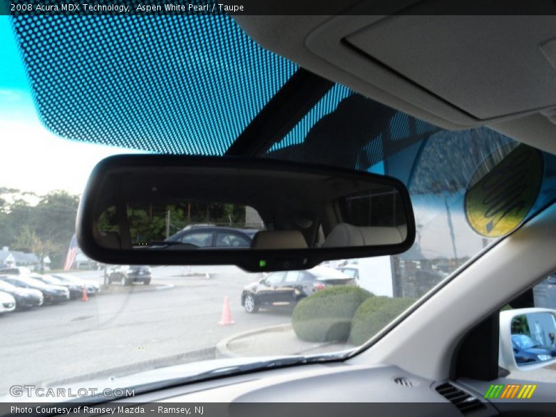 Aspen White Pearl / Taupe 2008 Acura MDX Technology