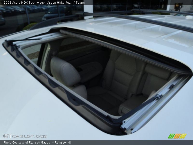 Aspen White Pearl / Taupe 2008 Acura MDX Technology