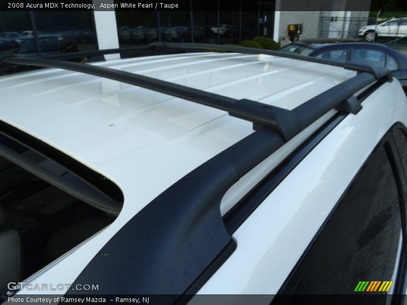 Aspen White Pearl / Taupe 2008 Acura MDX Technology