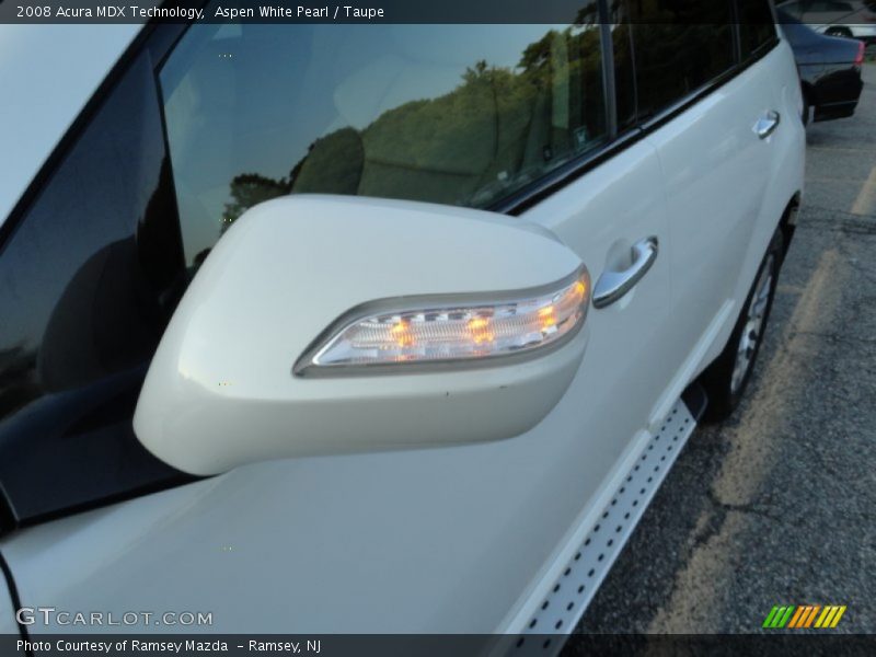 Aspen White Pearl / Taupe 2008 Acura MDX Technology
