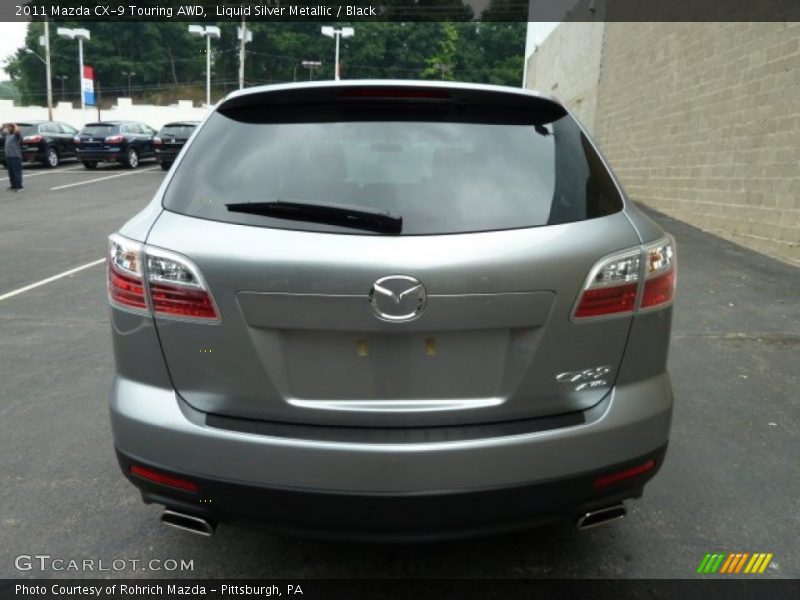 Liquid Silver Metallic / Black 2011 Mazda CX-9 Touring AWD