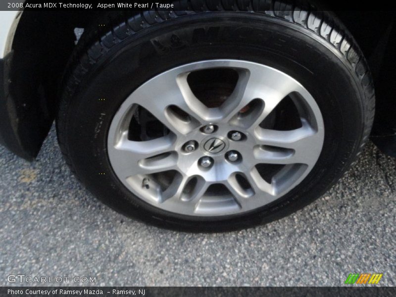 Aspen White Pearl / Taupe 2008 Acura MDX Technology