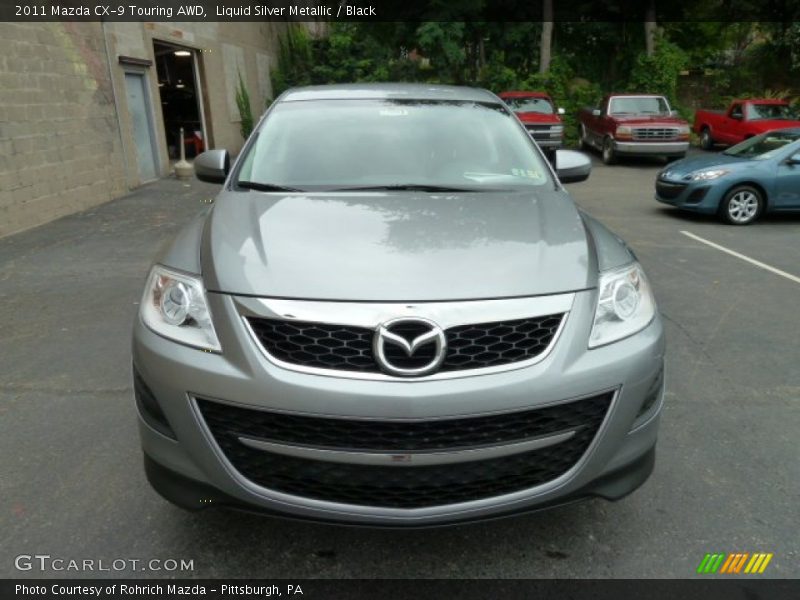 Liquid Silver Metallic / Black 2011 Mazda CX-9 Touring AWD
