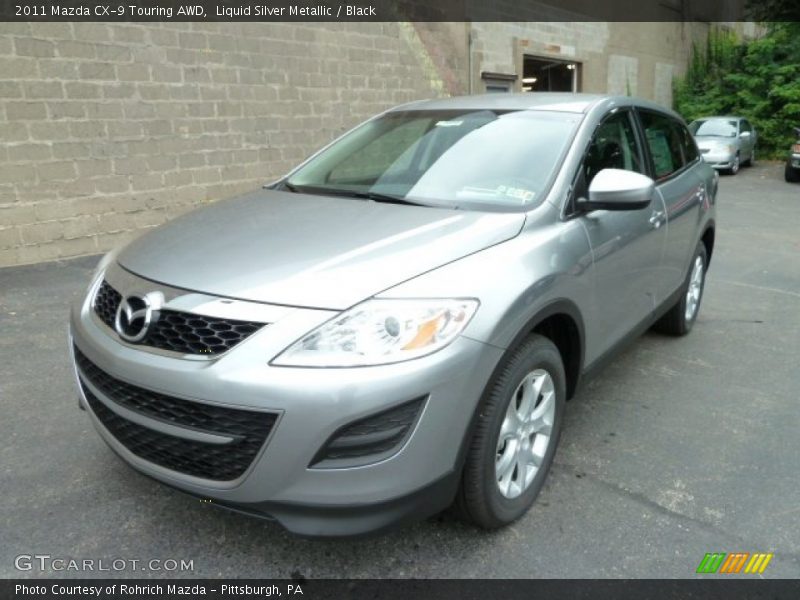 Liquid Silver Metallic / Black 2011 Mazda CX-9 Touring AWD