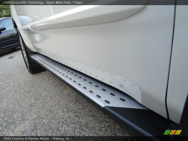 Aspen White Pearl / Taupe 2008 Acura MDX Technology