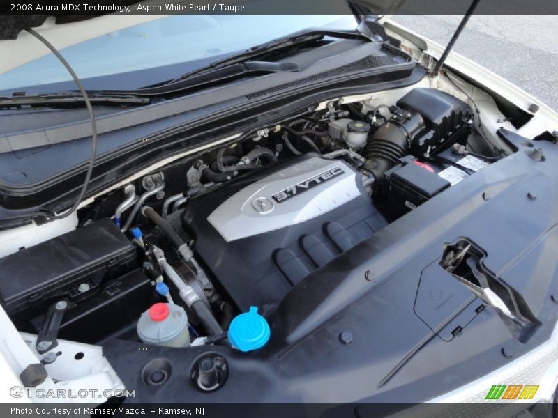 Aspen White Pearl / Taupe 2008 Acura MDX Technology