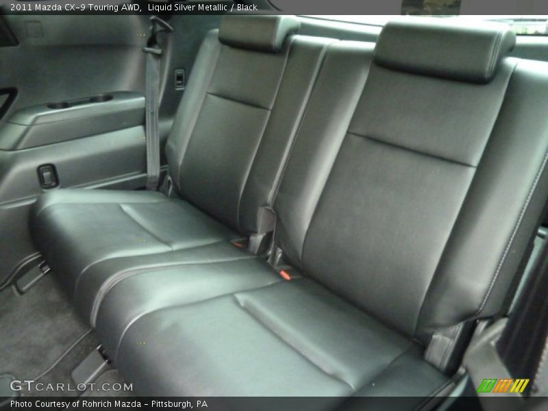 Liquid Silver Metallic / Black 2011 Mazda CX-9 Touring AWD