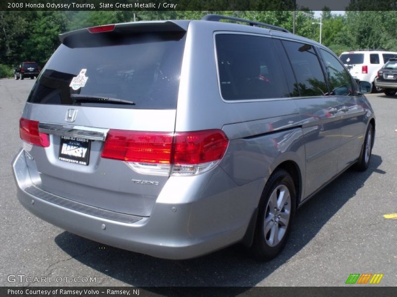Slate Green Metallic / Gray 2008 Honda Odyssey Touring