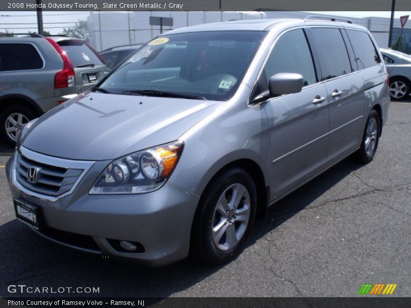 Slate Green Metallic / Gray 2008 Honda Odyssey Touring