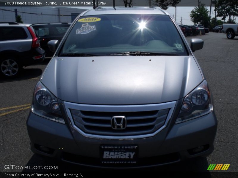 Slate Green Metallic / Gray 2008 Honda Odyssey Touring