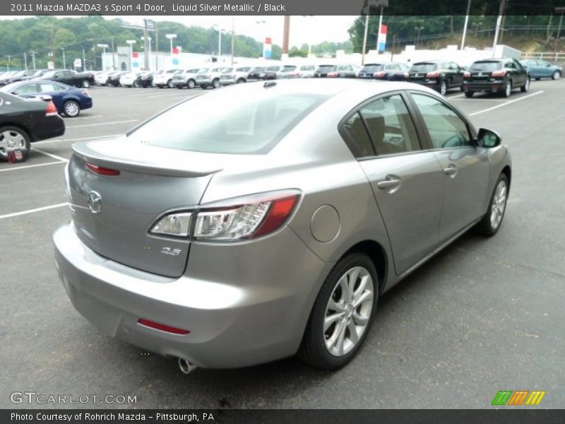 Liquid Silver Metallic / Black 2011 Mazda MAZDA3 s Sport 4 Door
