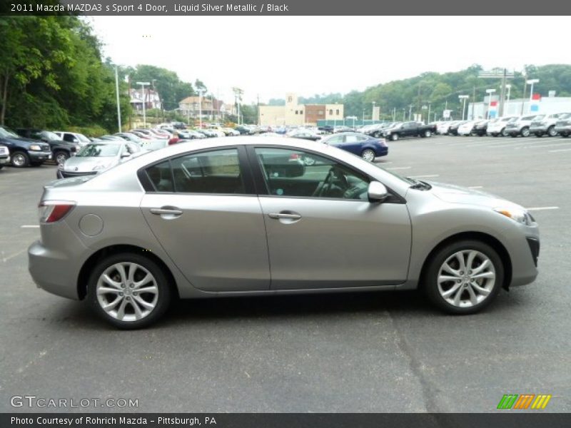 Liquid Silver Metallic / Black 2011 Mazda MAZDA3 s Sport 4 Door