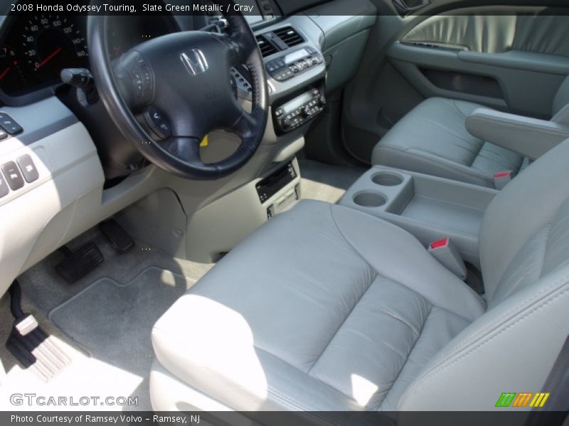 Slate Green Metallic / Gray 2008 Honda Odyssey Touring
