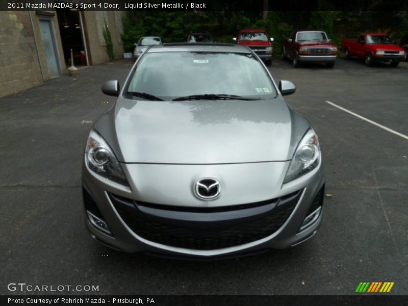 Liquid Silver Metallic / Black 2011 Mazda MAZDA3 s Sport 4 Door