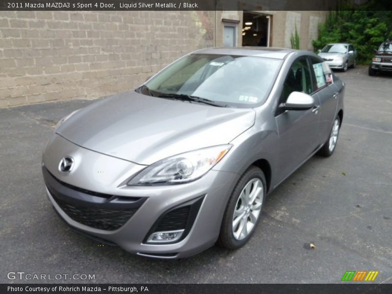 Liquid Silver Metallic / Black 2011 Mazda MAZDA3 s Sport 4 Door