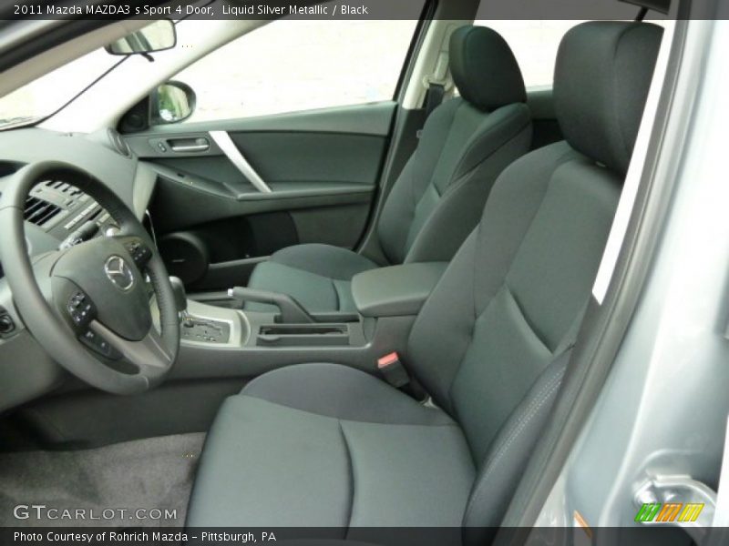 Liquid Silver Metallic / Black 2011 Mazda MAZDA3 s Sport 4 Door