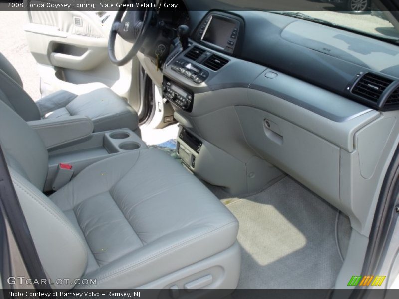 Slate Green Metallic / Gray 2008 Honda Odyssey Touring