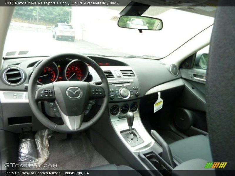 Liquid Silver Metallic / Black 2011 Mazda MAZDA3 s Sport 4 Door