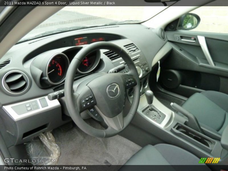 Liquid Silver Metallic / Black 2011 Mazda MAZDA3 s Sport 4 Door