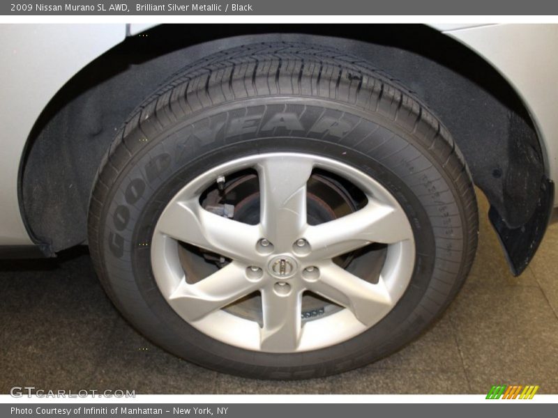 Brilliant Silver Metallic / Black 2009 Nissan Murano SL AWD