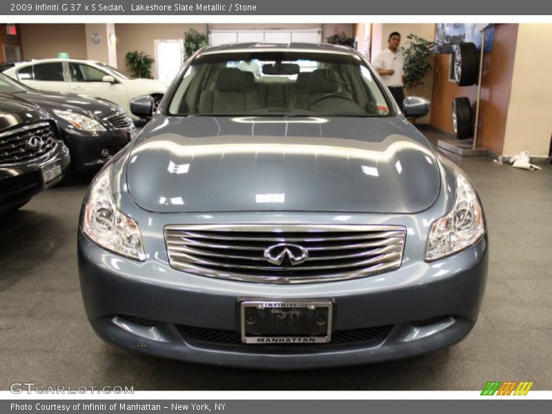 Lakeshore Slate Metallic / Stone 2009 Infiniti G 37 x S Sedan