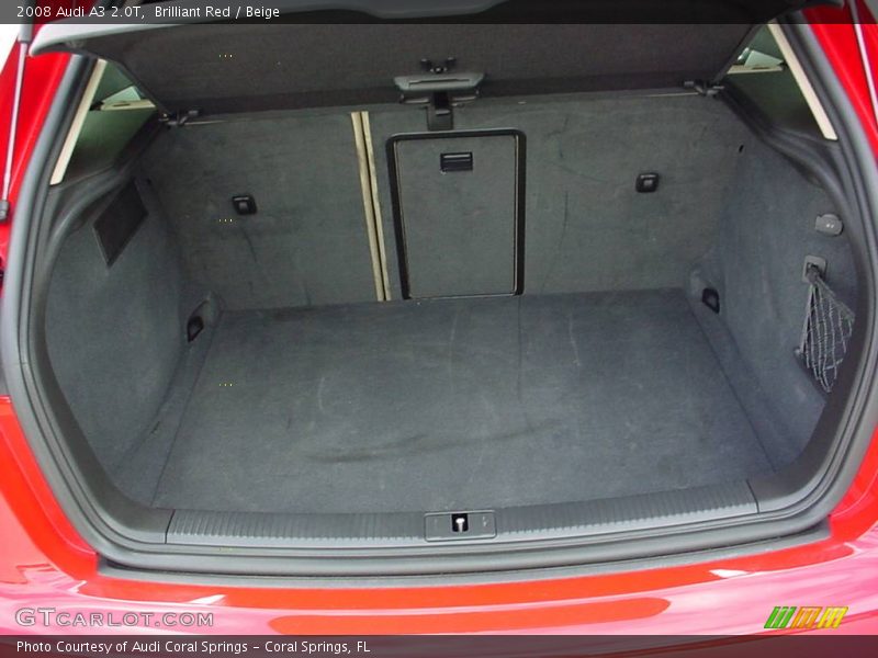 Brilliant Red / Beige 2008 Audi A3 2.0T