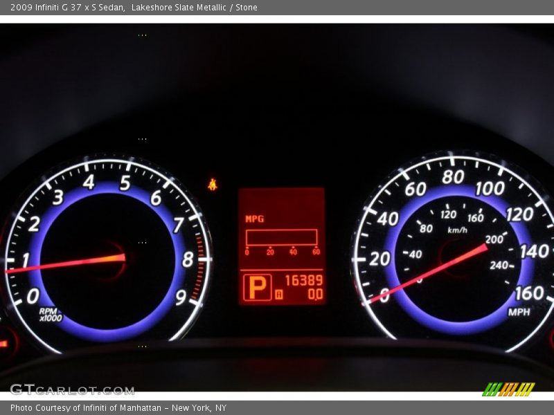  2009 G 37 x S Sedan 37 x S Sedan Gauges
