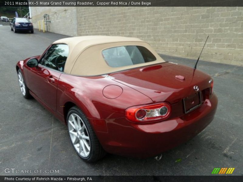 Copper Red Mica / Dune Beige 2011 Mazda MX-5 Miata Grand Touring Roadster